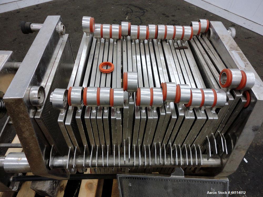 Used Stainless Steel Schenk Polishing Press, Model F2