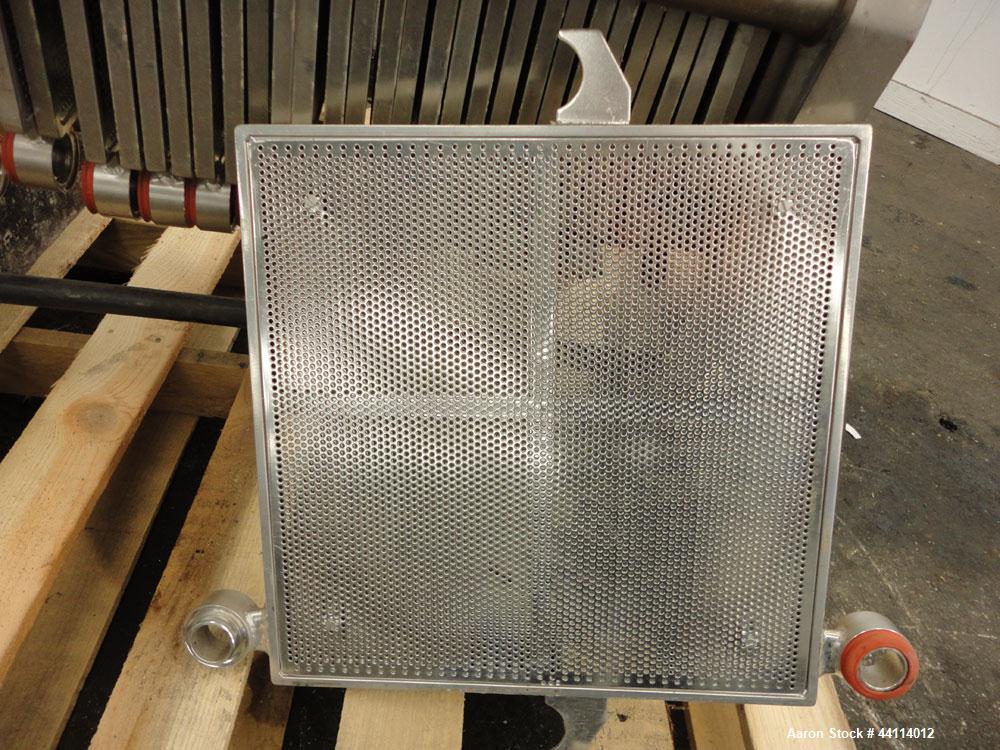 Used Stainless Steel Schenk Polishing Press, Model F2