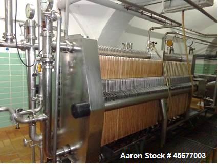 Used Schenk Filter Press System, Model Niro 1000/150