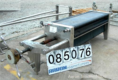 Used Stainless Steel Seitz Enzinger Noll Polishing Filter Press, Type 40/100A4