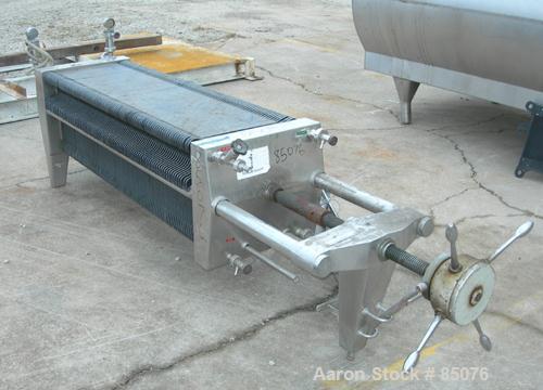 Used Stainless Steel Seitz Enzinger Noll Polishing Filter Press, Type 40/100A4