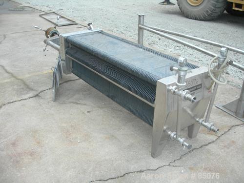 Used Stainless Steel Seitz Enzinger Noll Polishing Filter Press, Type 40/100A4