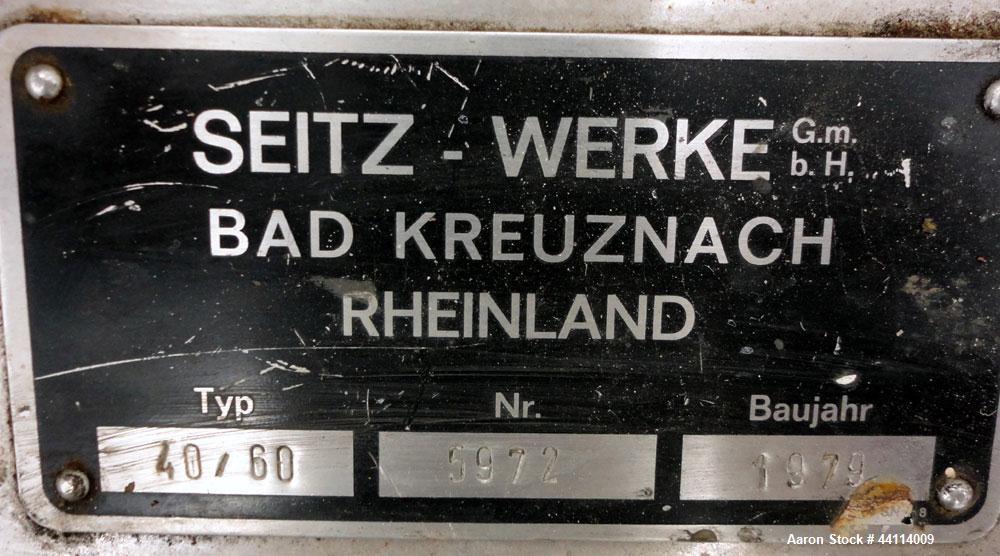 Used Stainless Steel Seitz Orion Werke Polishing Press, Type 40/60