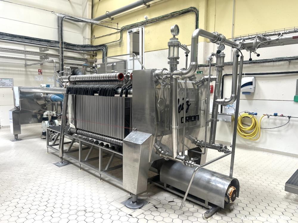 Used – SEITZ ORION 100/200 Stainless Steel Filter Press – 48 m² Filtration Surface, Brewery Application