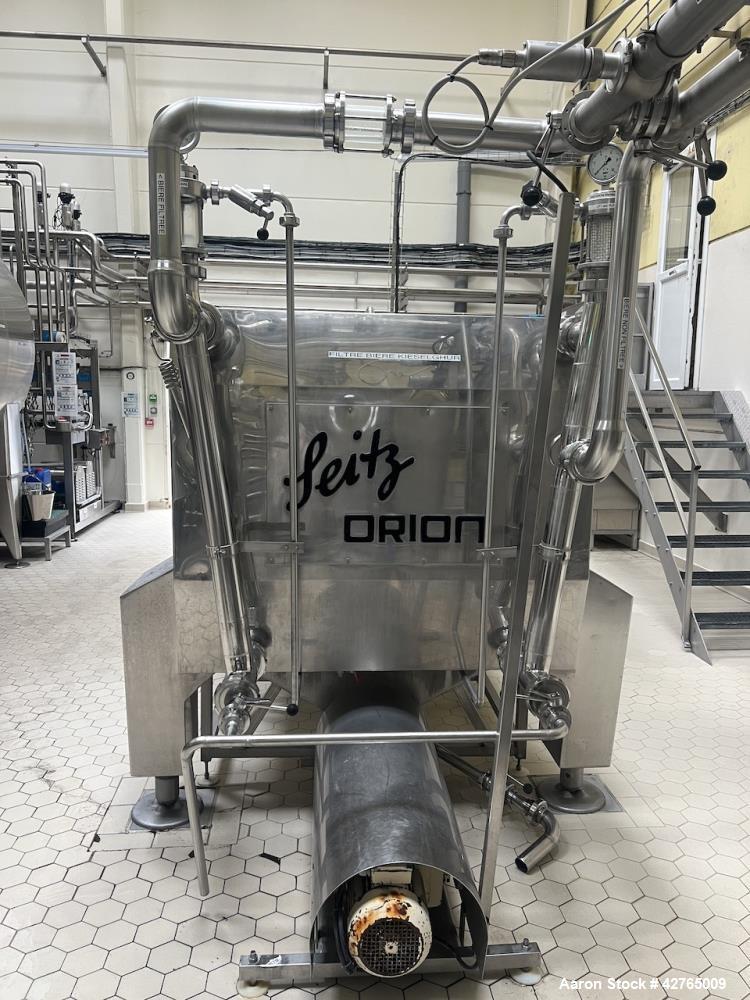 Used – SEITZ ORION 100/200 Stainless Steel Filter Press – 48 m² Filtration Surface, Brewery Application