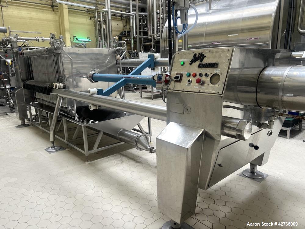 Used – SEITZ ORION 100/200 Stainless Steel Filter Press – 48 m² Filtration Surface, Brewery Application