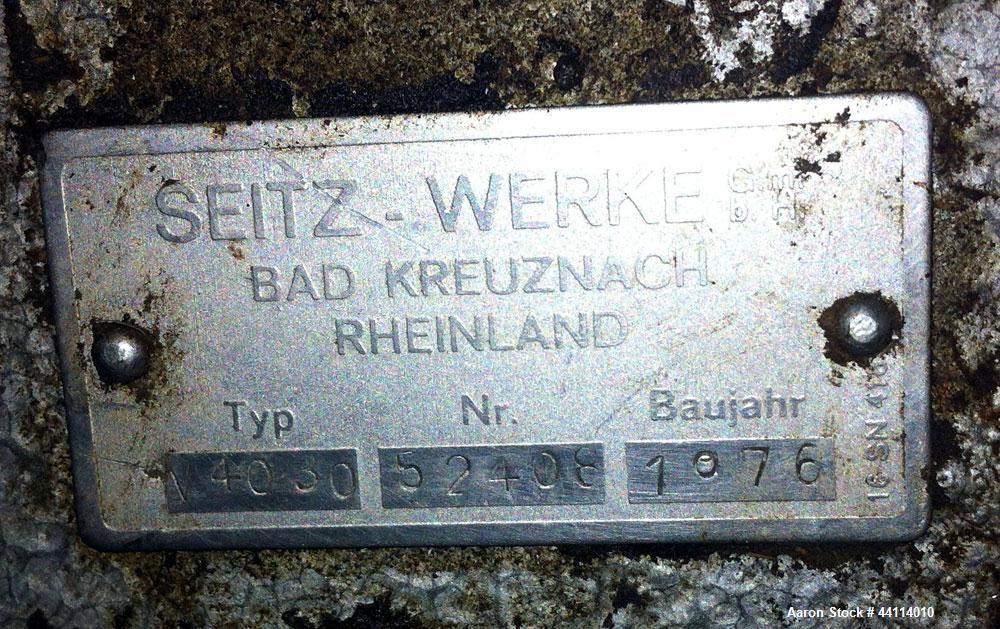 Used Stainless Steel Seitz Polishing Press, Type V4030