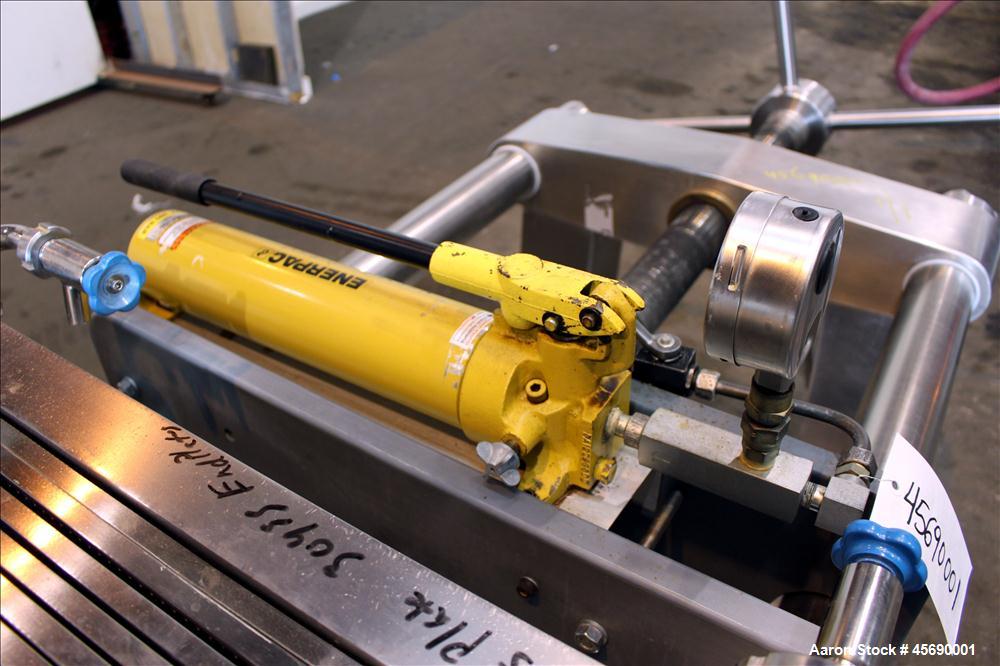 Used Seitz Filter Press, Model V600P/50, Stainless Steel Construction