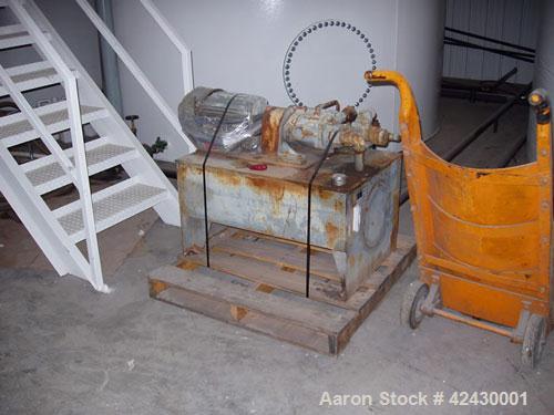 Used Shriver 18 Cubic Foot Filter Press, model 48-188-1.25. 12 Chambers, 2835 square feet of filter area, 15 cubic foot holding capacity, 100 psi, 1-1/4 cake thickness. Hydraulic closure, includes th...