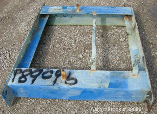 USED: Eimco Shriver filter press, model M1000FB. Carbon steel frame. (40) 39.3" x 39.3" x approximately 2-1/2" thick x approximately 1/2" recess polypropylene plates, (1) head plate, (1) tail plate. ...