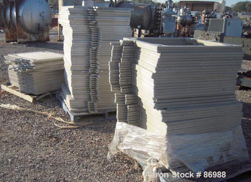 Used Shriver filter press, carbon steel frame. 36" x 36" polypropylene, approximately 51 plates 1" thick, and 50 frames 1-1/4" thick. Approximate 30 cubic feet cake capacity, approximate 355 square f...