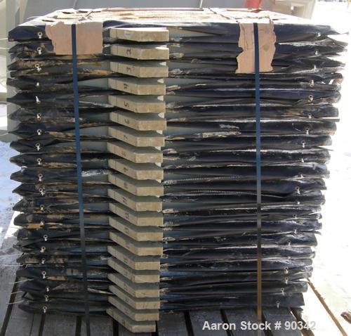 USED: Sperry filter press, type 21, size 48. (85) 48" x 48" polypropylene plates, approximate 1/2" deep recess each side. Approximate filter area 1053 square feet, approximate 87 cubic feet cake capa...