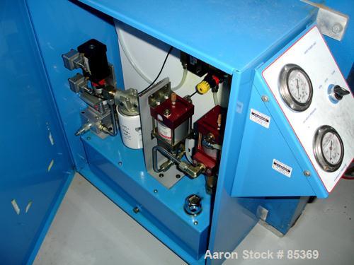 USED: Sperry filter press, carbon steel frame. 36" x 36" polypropylene, approx 51 plates 1" thick and 50 frames 1-1/4" thick. Approx 30 cubic feet cake capacity, approximately 800 square feet filter ...