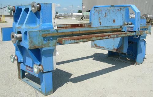Used Sperry Filter Press, type CRN, size 48. (32) 49" x 50" polypropylene plates, approximate 1" cake.  Approximate 445.63 square feet filter area, 37.13 cubic feet capacity.  100 psi max filtration ...
