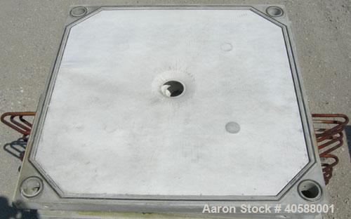 Used Sperry Filter Press, type CRN, size 48. (32) 49" x 50" polypropylene plates, approximate 1" cake.  Approximate 445.63 square feet filter area, 37.13 cubic feet capacity.  100 psi max filtration ...
