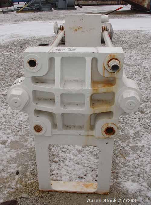 USED: Sperry plate and frame filter press (frame only), size 24, type 47. Cast iron frame. Manual ratchet closure.