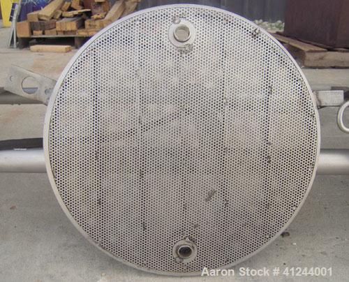 Used Star Systems Plate And Frame Polishing Press, Model 30-18A-SP-SH-SS, 304 Stainless Steel. (16) 18" Diameter x 1" thick plates and (21) 18" diameter x 1-1/2" thick frames. Approximate 47.28 squar...