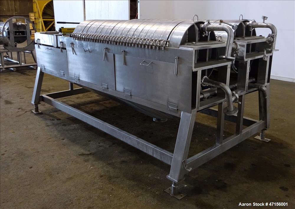 Used STAR Systems Dual Plate Filter Press, Model 34-24D-316-SS-SH-304-TWIN.