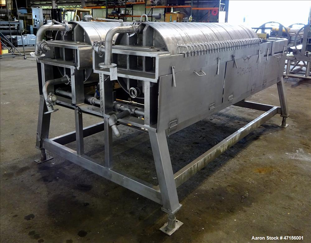 Used STAR Systems Dual Plate Filter Press, Model 34-24D-316-SS-SH-304-TWIN.