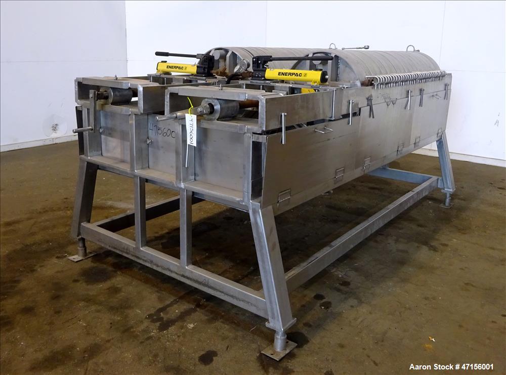 Used STAR Systems Dual Plate Filter Press, Model 34-24D-316-SS-SH-304-TWIN.