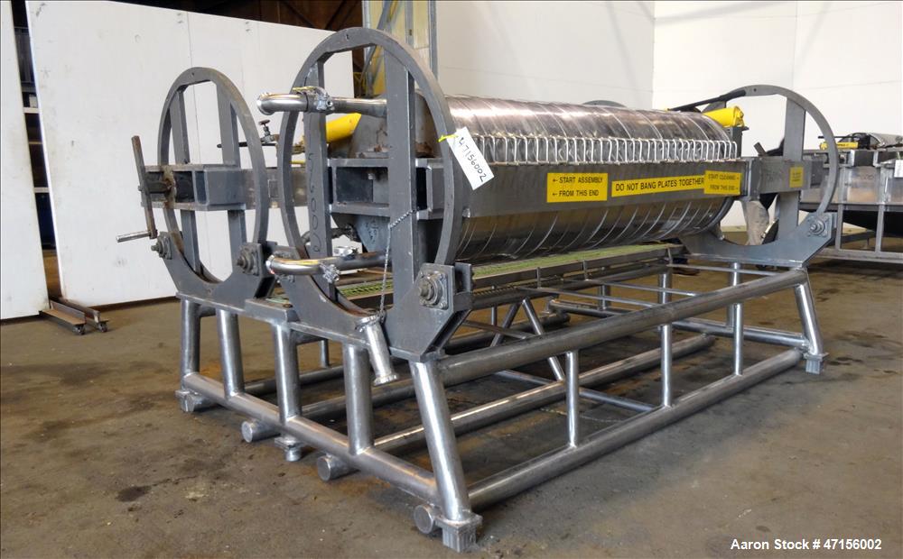 Used STAR Systems Dual Plate Filter Press, Model 34-24D/RO/SS-TWIN.