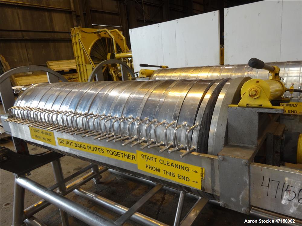 Used STAR Systems Dual Plate Filter Press, Model 34-24D/RO/SS-TWIN.