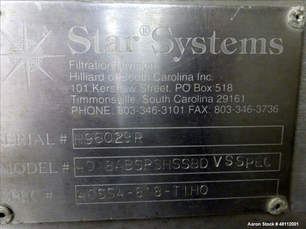 Used Star Systems Plate and Frame Filter Press