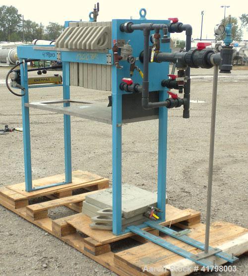 Used Star Systems Filter Press, Model ECRC6-470Q/ADP/APC/BD/CB. (7) 18" x 18" polypropylene plates, 1 head, 1 tail. Approximately 1.25" maximum cake thickness. Approximate 20 square feet filter area,...