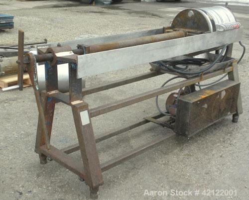 Used Star Systems Polishing Press, Model 12SS4-818-TIHO, Model Number 12-18B/1P, 304 Stainless Steel. (6) 18" diameter plates, (5) 2" thick frames. Approximate (.36) cubic feet cake capacity, approxi...