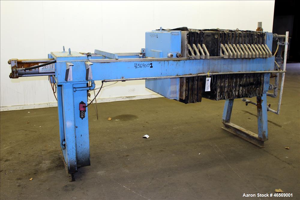 Used Star Systems Filter Press, Model RC16-800Q/LE/APC/CH, Carbon Steel. Approximate 172 square feet filter area, 8 cubic foot capacity. (15) 31" x 31" x Approximate 1/2" recess polypropylene plates,...