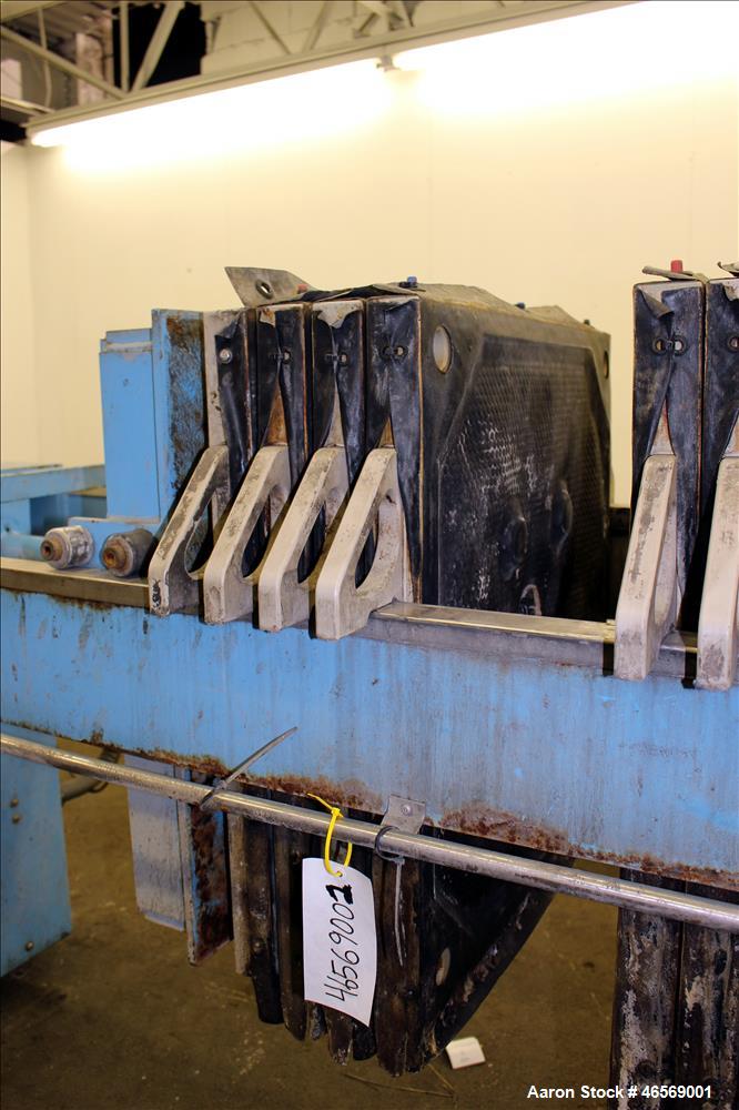 Used Star Systems Filter Press, Model RC16-800Q/LE/APC/CH, Carbon Steel. Approximate 172 square feet filter area, 8 cubic foot capacity. (15) 31" x 31" x Approximate 1/2" recess polypropylene plates,...