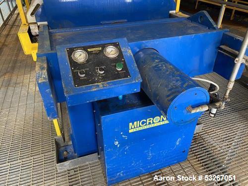 Micronics Model TR120DA08-FS-AO 130 cu ft. poly plate and frame press.