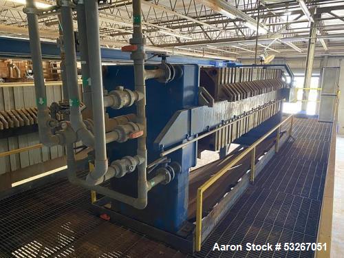 Micronics Model TR120DA08-FS-AO 130 cu ft. poly plate and frame press.
