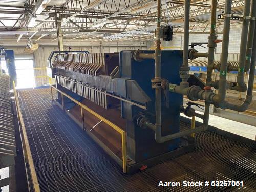 Micronics Model TR120DA08-FS-AO 130 cu ft. poly plate and frame press.
