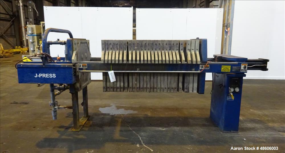 Used Siemens J-Press Filter Press, Model 800G25-25-10SYLW.