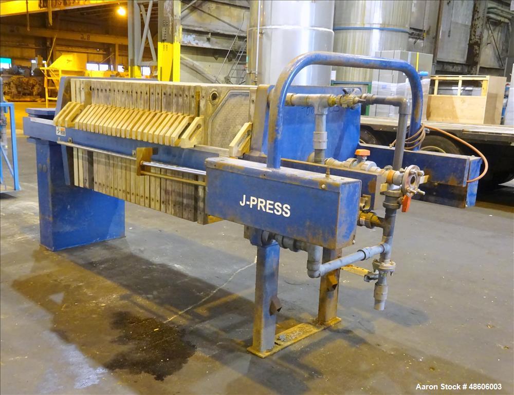Used Siemens J-Press Filter Press, Model 800G25-25-10SYLW.