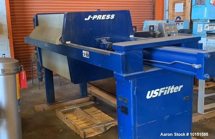 Used US Filter J-Press 800G32-20-10DYLW Filter Press – 135 Sq. Ft., 31" Plates, 3,700 PSI Clamp (2003)