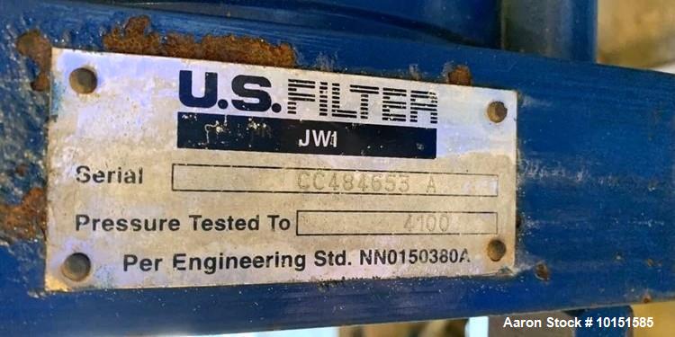 Used US Filter J-Press 800G32-20-10DYLW Filter Press – 135 Sq. Ft., 31" Plates, 3,700 PSI Clamp (2003)
