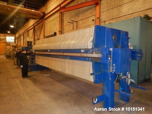 Used- US Filter 3112 Square Feet Polypropylene Plate Filter Press