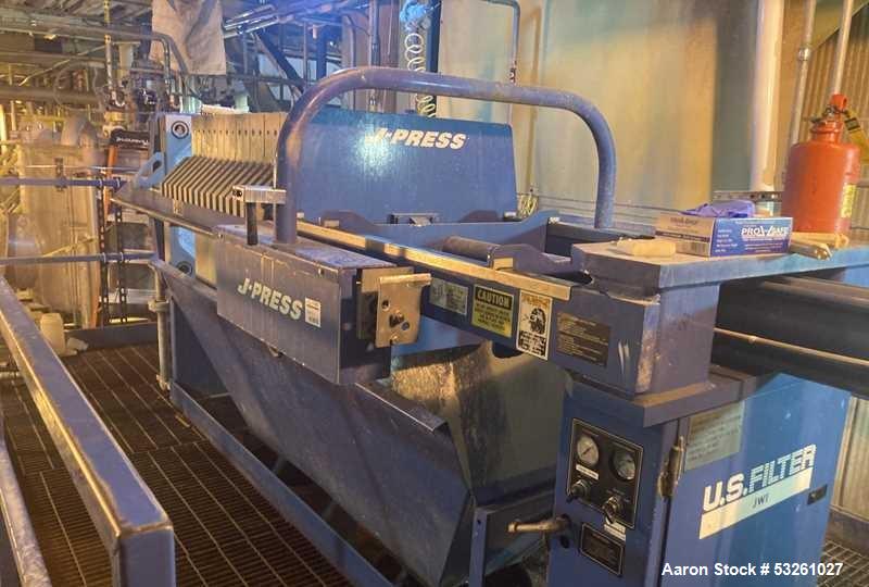 Used US Filter 800G32-16/29-8/15SYLW Filter Press – Industrial Pressure Filtration System