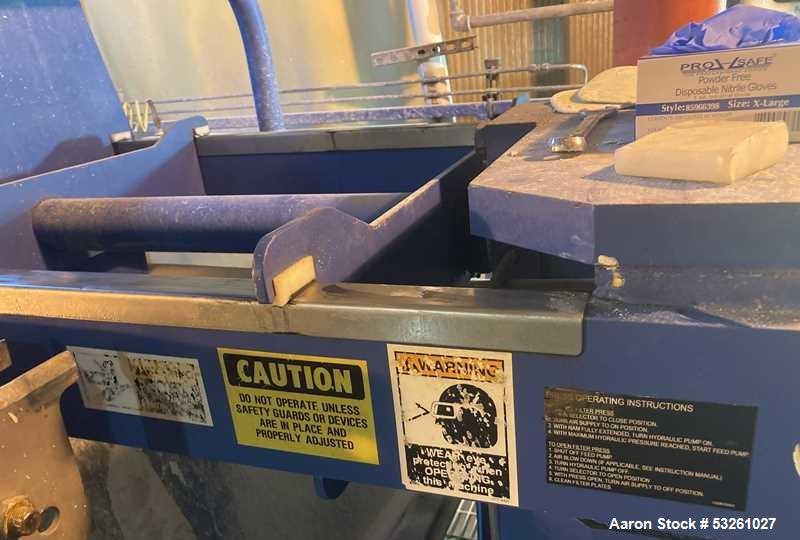 Used US Filter 800G32-16/29-8/15SYLW Filter Press – Industrial Pressure Filtration System