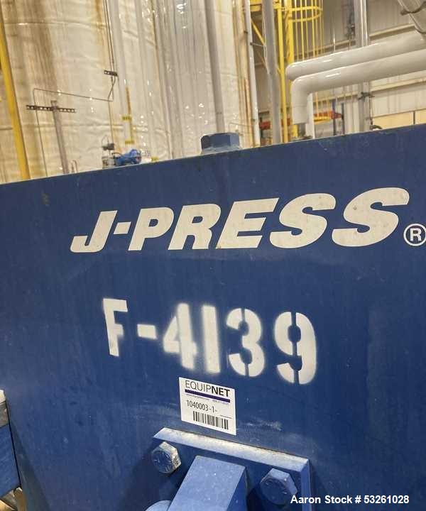 Used US Filter J-Press 800MM CGR Filter Press – 169 Sq. Ft. Filtration Area with Hydraulic Closure System