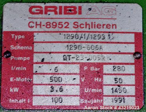 Used Von Roll Filter Press, Type HV5R-800. (16) Polypropylene plates 31.2” x 31.2” (800 mm x 800 mm), (1) head, (1) tail, (1) spacer plates. Approximate 89 square feet (11.2 m3) filtration area, appr...