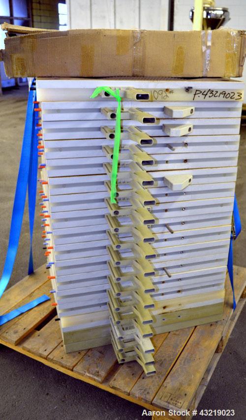 Used Von Roll Filter Press, Type HV5R-800. (16) Polypropylene plates 31.2” x 31.2” (800 mm x 800 mm), (1) head, (1) tail, (1) spacer plates. Approximate 89 square feet (11.2 m3) filtration area, appr...