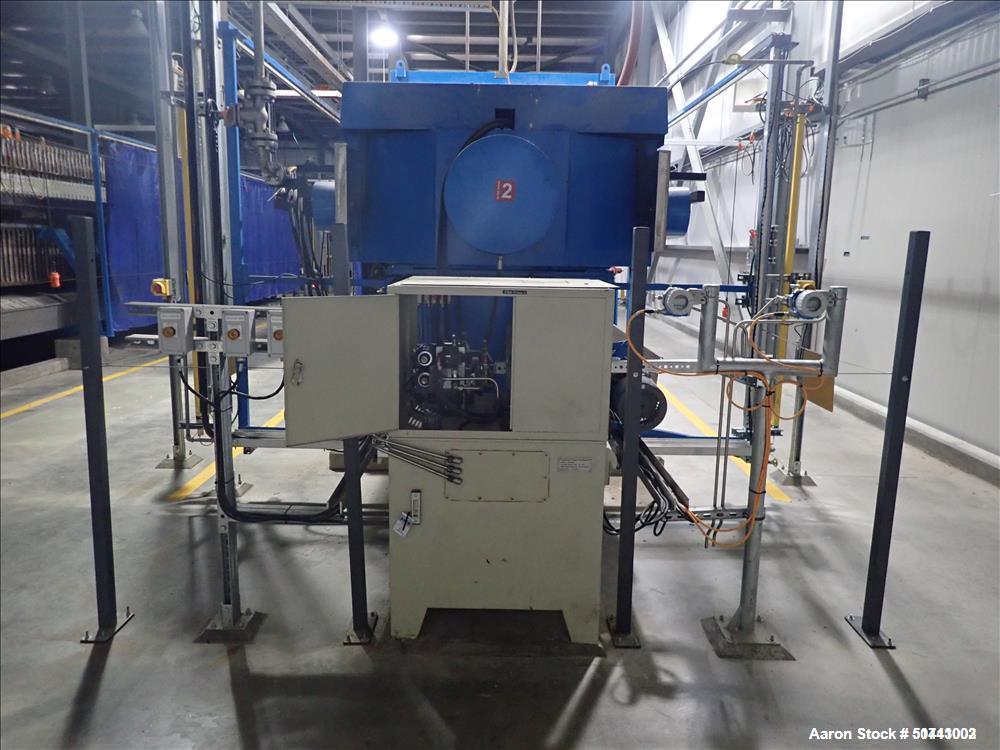 Used-Zhejiang Huazhang Technology 500 Square Meter (Approximately 5380 Square Foot) Membrane Filter Press, Model X AZGQF 500...