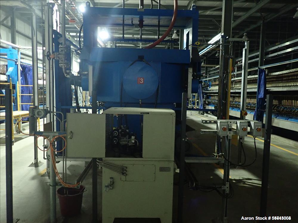 Used Zhejiang Huazhang Technology 500 Square Meter (Approximately 5380 Square Foot) Membrane Filter Press, Model X AZGQF 500/1500  UK, S/N 61-201-01. Filter area: 500 square meter. Cake capacity: 753...