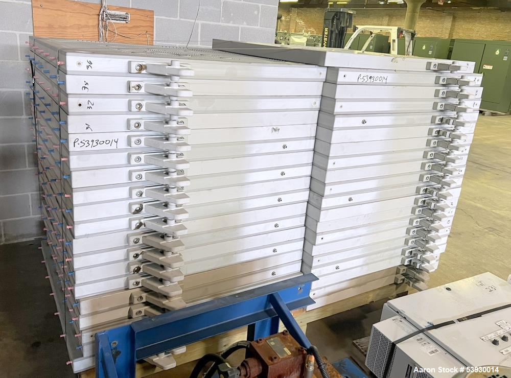 Industrial Filter Press for Sale – HEI 4x4 Polypropylene Plates + Controls – 1000 Sq Ft Capacity with Hydraulic Power Pack.