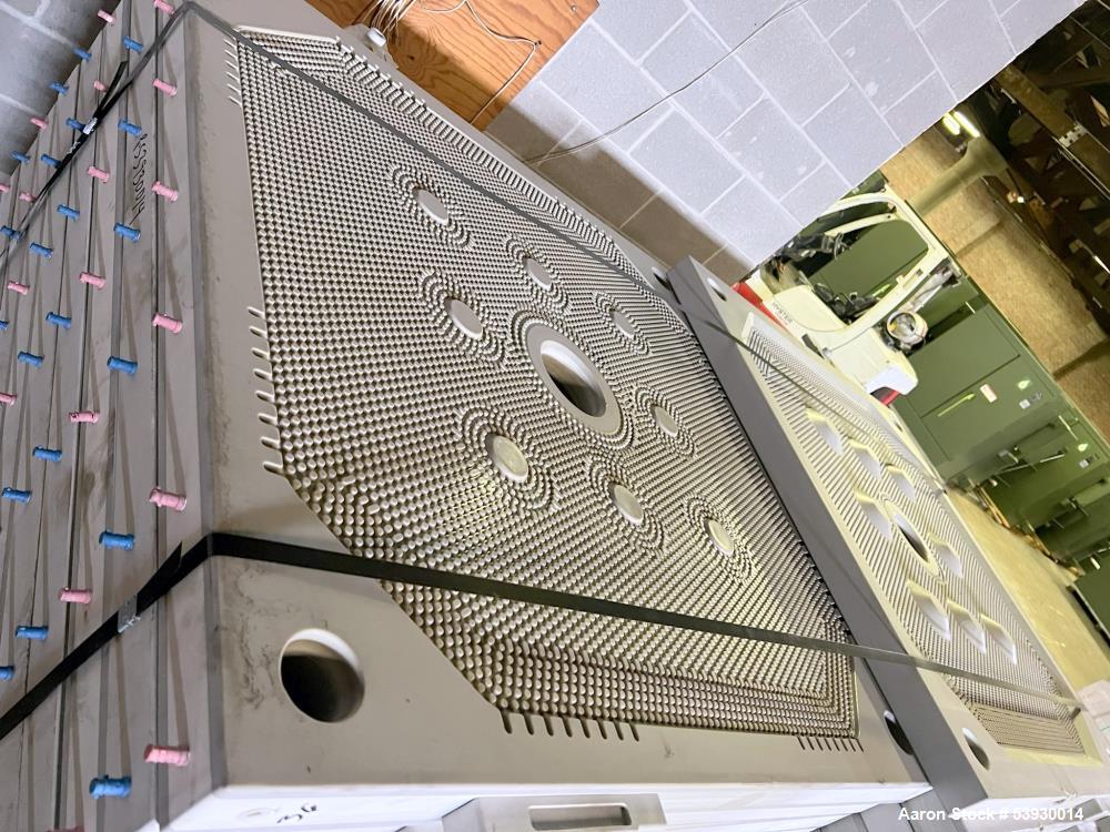 Industrial Filter Press for Sale – HEI 4x4 Polypropylene Plates + Controls – 1000 Sq Ft Capacity with Hydraulic Power Pack.