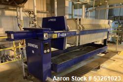 Used Siemens J-Press 800 MM CRG Poly Chamber Filter Press – 38 Plate Pressure Filtration System