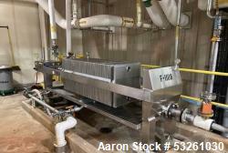 Used Ertel Engineering L600-106 316L Stainless Steel Plate & Frame Filter Press – Approx. 500 Sq. Ft. Filtration Area